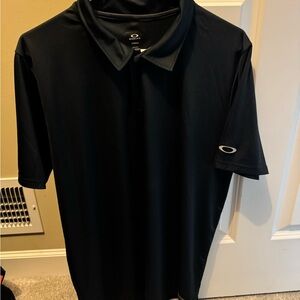 Oakley Black Polo Shirt Classic Design